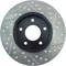 Centric Parts Sport Drilled/Slotted Brake Rotor, 127.62045R 127.62045R - alternate 5